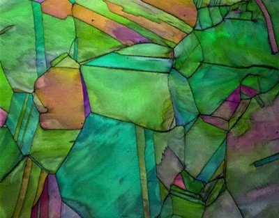 EBSD orientation map from deformed brass was collected at 2,000 ipps with Velocity Pro with a 99% indexing success rate.