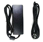 Power adapter and adapter plug (optional).