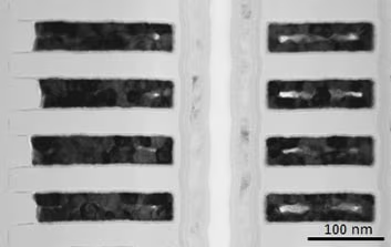 Specimen: 3D NAND flash memory; Observation: HF-3300 Cold FE-TEM (Accelerating voltage: 200 kV).