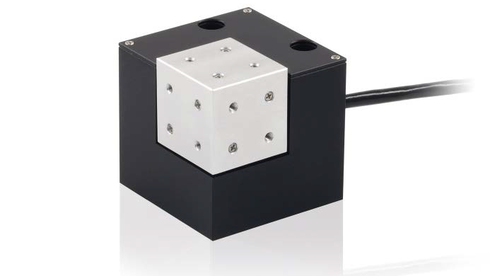NanoCube®, piezo-based, high dynamic, 3-axis scanner with 100 μm travel range. Besides its nanoscale resolution and blazing speeds, this flexure-based subsystem can perform continuous tracking without wear